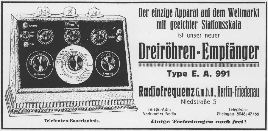 radiotechnik Dreiröhren Empfänger