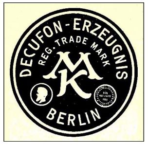 decufon erzeugnis berlin reg trade mark