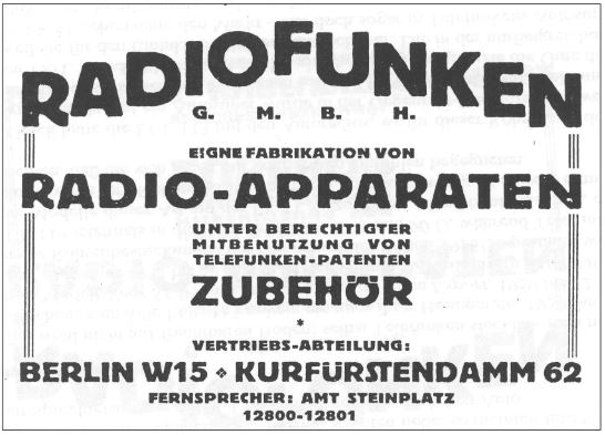Radiofunken gmbh berlin