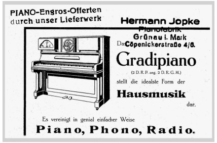 lumophon piano radio