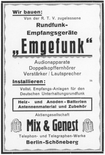 mix genest berlin audion sel unternehmensgruppe radiotechnik burosch
