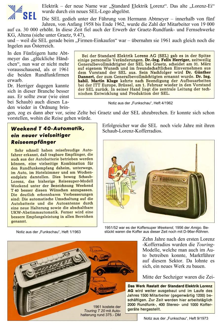 Lorenz Radiochronik Radiogeschichte Radiotechnik