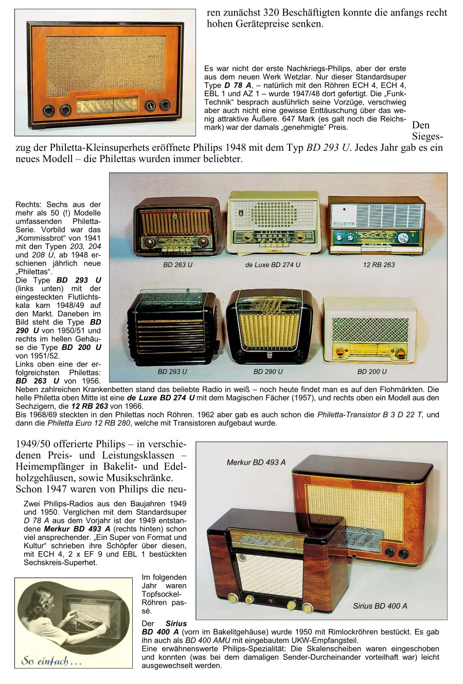 Philips Radiochronik Radiogeschichte Radiotechnik