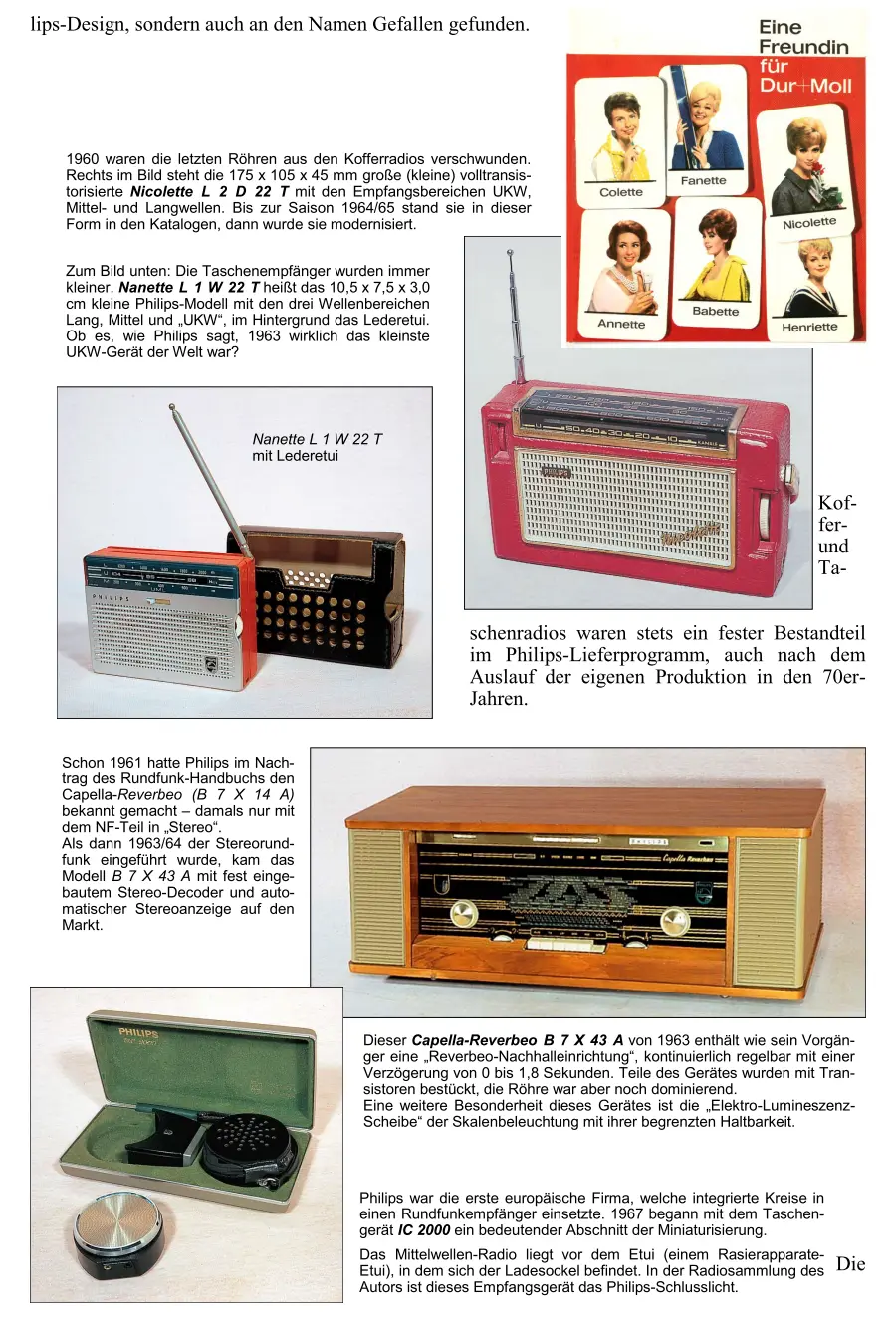 Philips Radiochronik Radiogeschichte Radiotechnik