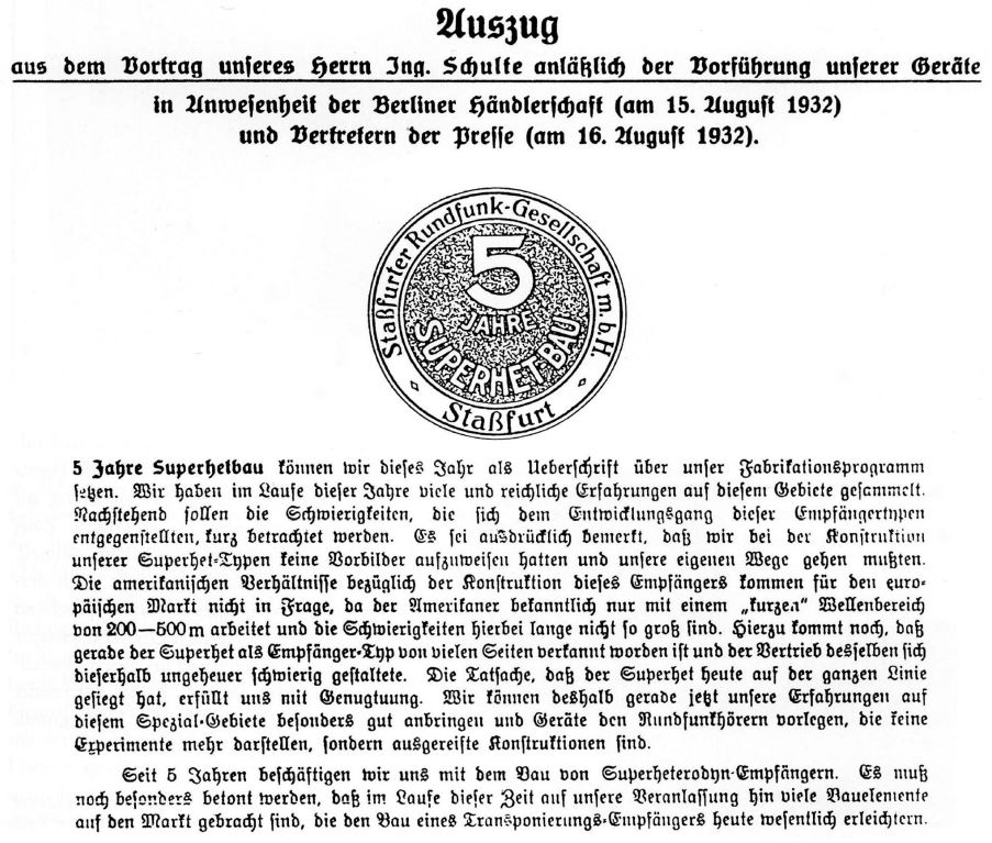stassfurter imperial stassfurt burosch radiotechnik 20