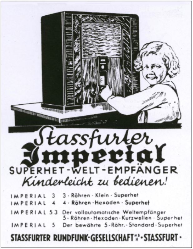 stassfurter imperial stassfurt burosch radiotechnik 24