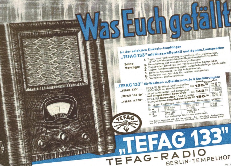 Tefag 29 Radiotechnik