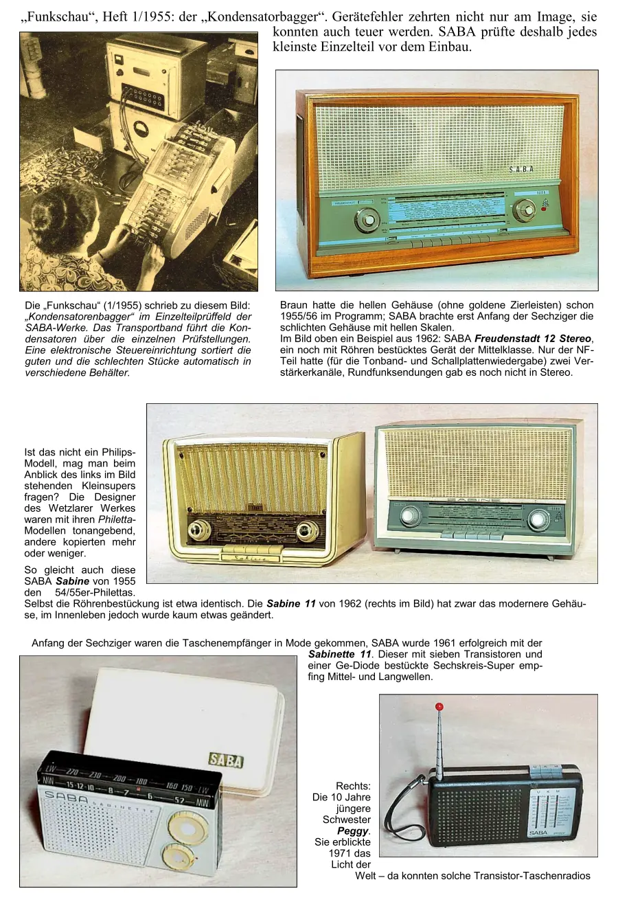 SABA Radiochronik Radiogeschichte Radiotechnik